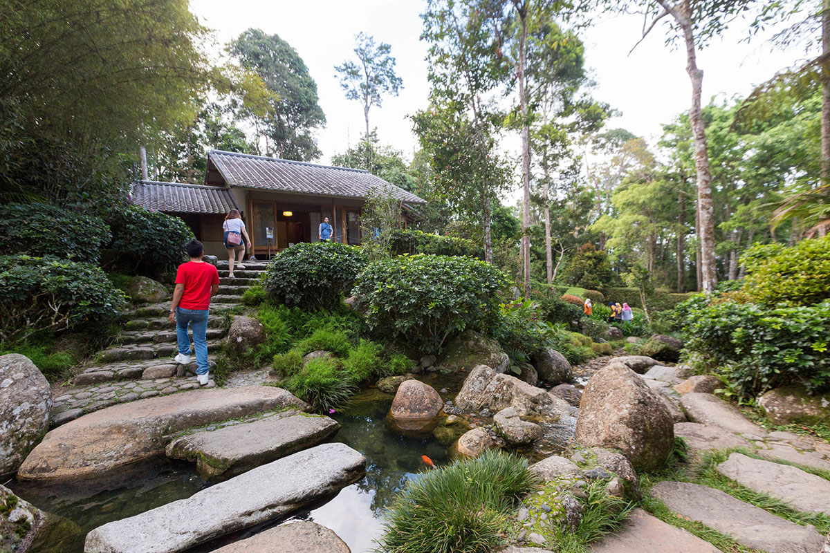 Taman Jepun dalam hutan hujan Pahang.